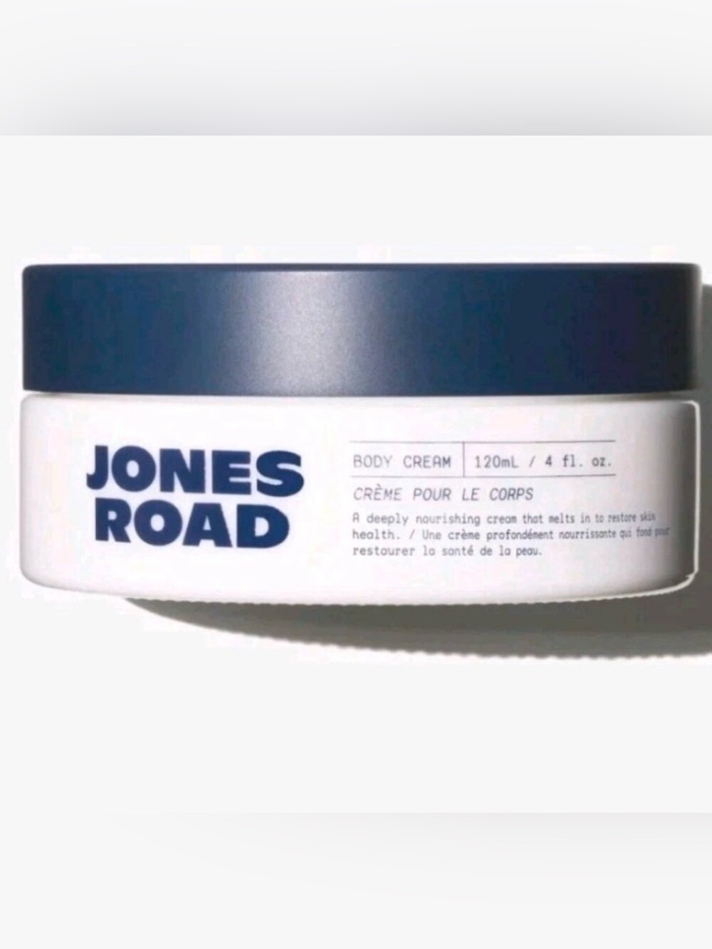 Jones Road Men's Body Cream — White & Navy Blue